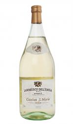 Cascina S. Maria Bianco Secco Lambrusco - игристое вино Кашина С. Мария Ламбруско дель Эмилия 1.5 л