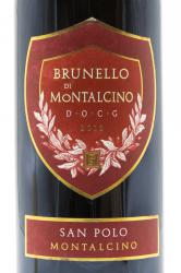 вино San Polo Brunello di Montalcino 0.75 л красное сухое этикетка