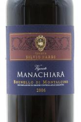 вино Tenute Silvio Nardi Vigneto Manachiara Brunello di Montalcino 0.75 л этикетка