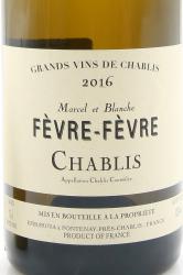 вино Marcel et Blanche Fevre Chablis AOC 0.75 л этикетка