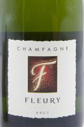 шампанское Fleury Blanc de Noirs Brut 0.75 л этикетка