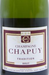 шампанское Chapuy Carte Noire Brut Tradition 0.75 л этикетка