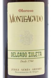 херес Sherry Delcado Zuleta Monteagvdo 0.75 л этикетка