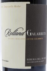 вино Роллан и Галаррета Рибера дель Дуэро 0.75 л красное сухое этикетка