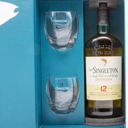 Singleton 12 years gift box with glasses - виски Синглтон 12 лет 0.7 л в п/у с бокалами