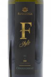 вино Chardonnay F-Style Fanagoria 0.75 л этикетка