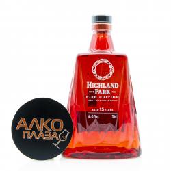 Highland Park Fire Edition 15 years old wood box - виски Хайланд Парк Фаер Эдишн 15 лет 0.75 л в д/у