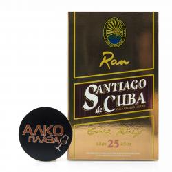 ром Santiago de Cuba 25 years 0.7 л подарочная коробка