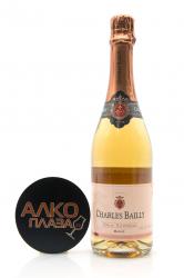 Charles Bailly Brut Supreme Rose - игристое вино Шарль Байи Брют Сюпрем Розе 0.75 л