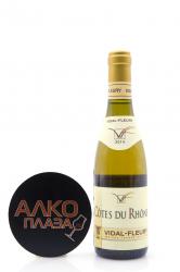 Vidal-Fleury Cotes du Rhone Blanc - вино Видаль-Флери Кот дю Рон 0.375 л белое сухое