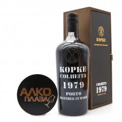 Porto Kopke Colheita Vintage 1979 0.75l Wooden Box Портвейн Копке Колейта Винтаж 1979