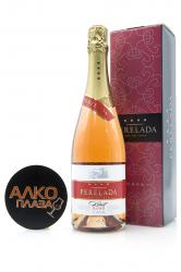 Castillo Perelada Cava Brut Rosado Gift Box - игристое вино Кастильо Перелада Кава Брют Розадо 0.75 л в п/у