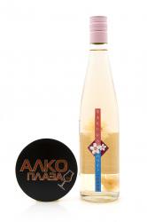 L`Orient Sakura No Wine 0.5l Японское розовое вино с лепестками роз Л`Ориент Сакура 0.5 л.
