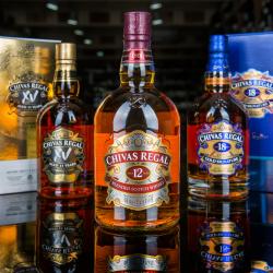 Шотландский виски Chivas Regal. Выдержка 12 лет. 40% / 1 л. Виски Чивас Ригал в подарочной упаковке.