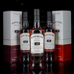 Шотландский виски Bowmore. Выдержка 12 лет. 43% / 0.7 л. Виски Боумор в подарочной упаковке.