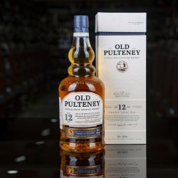 Шотландский виски Old Pulteney. Выдержка 12 лет. 40% / 0.7 л. Виски Олд Пултени в подарочной упаковке.