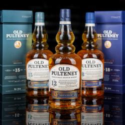 Шотландский виски Old Pulteney. Выдержка 12 лет. 40% / 0.7 л. Виски Олд Пултени в подарочной упаковке.