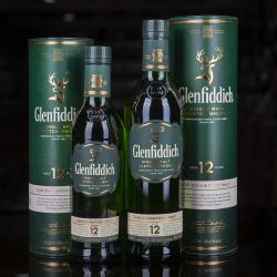 Шотландский виски Glenfiddich. Выдержка 12 лет. 40% / 0.5 л. Виски Гленфиддик в подарочной упаковке.