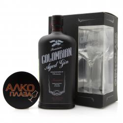 Gin Colombian Freasure - джин Коломбиан Треже в п/у + бокал 0.7 л