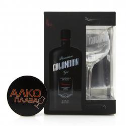 Gin Colombian Freasure - джин Коломбиан Треже в п/у + бокал 0.7 л