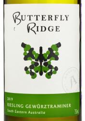 Butterfly Ridge Riesling Gewurztraminer - вино Баттерфляй Ридж Рислинг Гевюрцтраминер 0.75 л белое полусухое