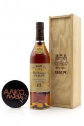 Sempe 1949 Wooden Box - арманьяк Семпе 1949 год 0.7 л в д/у