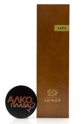 Armagnac Chateau de Laubade 1986 wood box - арманьяк Шато де Лобад 1986 года 0.7 л в д/у