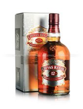 Шотландский виски Chivas Regal. Выдержка 12 лет. 40% / 1 л. Виски Чивас Ригал в подарочной упаковке.