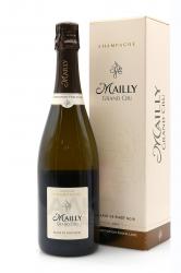 шампанское Champagne Mailly Grand Cru Blanc de Pinot Noir 0.75 л в подарочной коробке