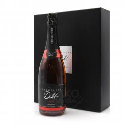 Champagne Delot Brut Rose 0.75l Gift Box with 2 glasses Шампанское Дело Брют Розе 0.75 л. в п/у с 2 бокалами