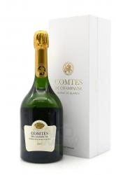 Taittinger Comtes de Champagne Blanc de Blancs Brut 2007 Gift Box - шампанское Тэтенжэ Комт де Шампань Гран Крю Блан де Блан 2007 0.75 л в п/у