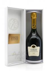 Taittinger Comtes de Champagne Blanc de Blancs Brut 2008 Gift Box - шампанское Тэтенжэ Комт де Шампань Гран Крю Блан де Блан 2008 г 0.75 л в п/у