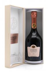 Taittinger Comtes de Champagne Rose 2007 Gift Box - шампанское Тэтенжэ Комт де Шампань Розе Брют 2007 г 0.75 л в п/у