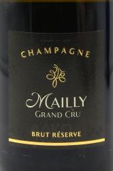 Mailly Grand Cru Brut Reserve - шампанское Майи Гран Крю Брю Резерв 0.75 л