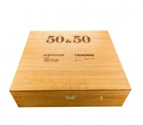 вино Avignonesi 50 & 50 3 бутылки 0.75 л деревянная коробка