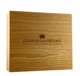 Подарочный набор Chablis Grand Cru - Albert Bichot /  Jean-Marc Brocard / Domaine Gerard Tremblay 0.75 л деревянная коробка