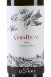 вино Casalferro Barone Ricasoli Toscana IGT 0.75 л красное сухое этикетка