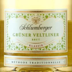 Schlumberger Gruner Veltliner Brut - игристое вино Шлюмбергер Грюнер Вельтлинер белое брют Классик в п/у 0.75 л