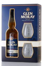 Glen Morey Single Malt Elgin Classic + 2 glasses - виски Глен Морей Сингл Молт Элгин Классик 0.7 л + 2 бокала