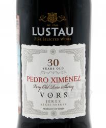 Херес Lustau VORS Pedro Ximenez 30 years - херес Люстау ВОРС Педро Хименес 30 лет 0.5 л