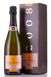 шампанское Veuve Clicquot Vintage Rose 2008 0.75 л в подарочной коробке