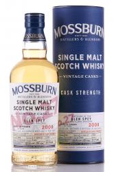 Mossburn Single Malt Scotch Vintage Cusks Glen Spey - виски Моссберн Сингл Молт Скотч Винтаж Каскс Глен Спей 0.7 л в тубе