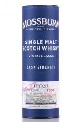 Mossburn Single Malt Scotch Vintage Cusks Glen Spey - виски Моссберн Сингл Молт Скотч Винтаж Каскс Глен Спей 0.7 л в тубе