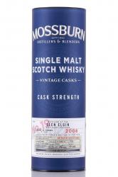 Mossburn Single Malt Scotch Vintage Cusks Glen Elgin in tube - виски Моссберн Cингл Mолт Скотч Винтаж Каскс Глен Элгин 0.7 л в тубе