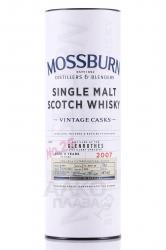 Mossburn Single Malt Scotch Whiskey Vintage Casks Glenrothes in tube - виски Моссберн Cингл Mолт Скотч Виски Винтаж Каскс Гленротс 0.7 л в тубе