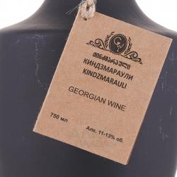 Вино Киндзмараули 0.75 л керамическая бутылка красное полусладкое Винный Погреб этикетка