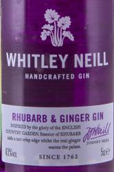 Whitley Neill Rhubarb & Ginger 0.05 л этикетка