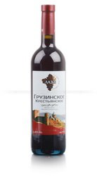 Krestyanskoe Lazi red - вино Крестьянское Лази 0.75 л красное полусладкое