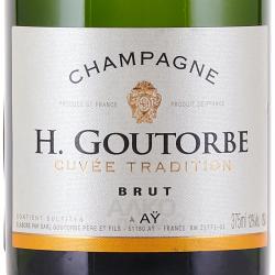 шампанское H. Goutorbe Cuvee Tradition Brut 0.375 л этикетка