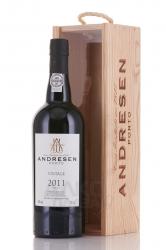 Porto Andresen Vintage 2011 Wooden Box - портвейн Андресен Винтаж 2011 год 0.7 л в д/у